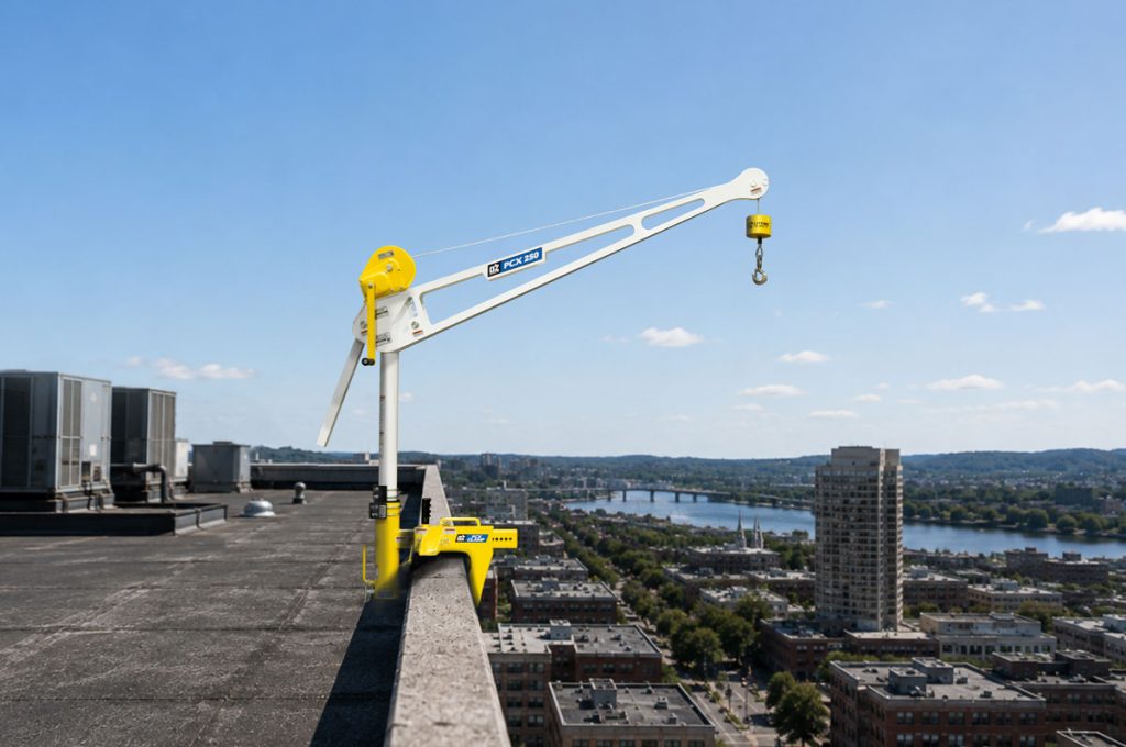 PCX System: Parapet Davit from OZ Lifting Products PCX System: Parapet Davit